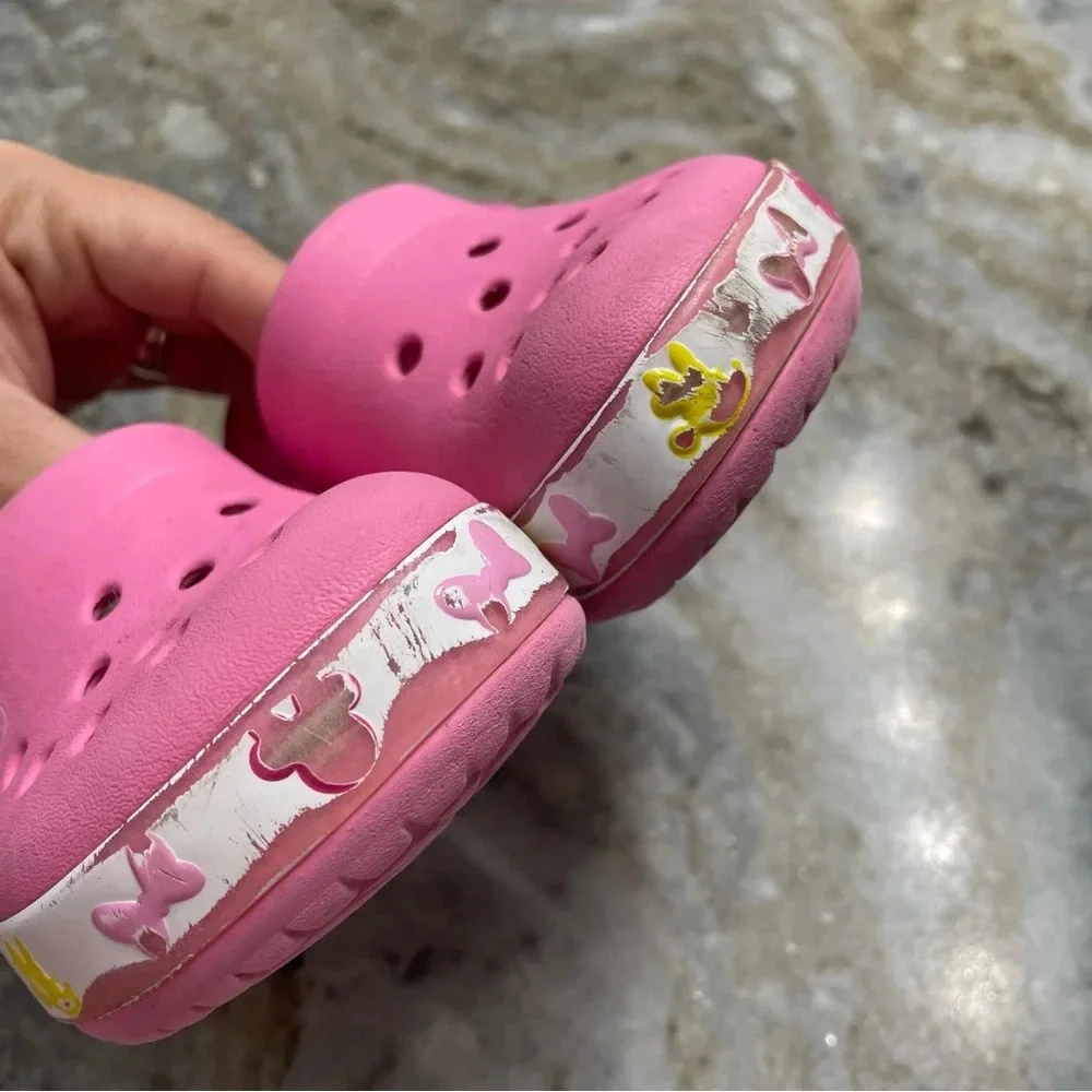 Disney x Classic Clog Kids 'Fun Lab Mickey Lights - Pink Lemonade' size 7